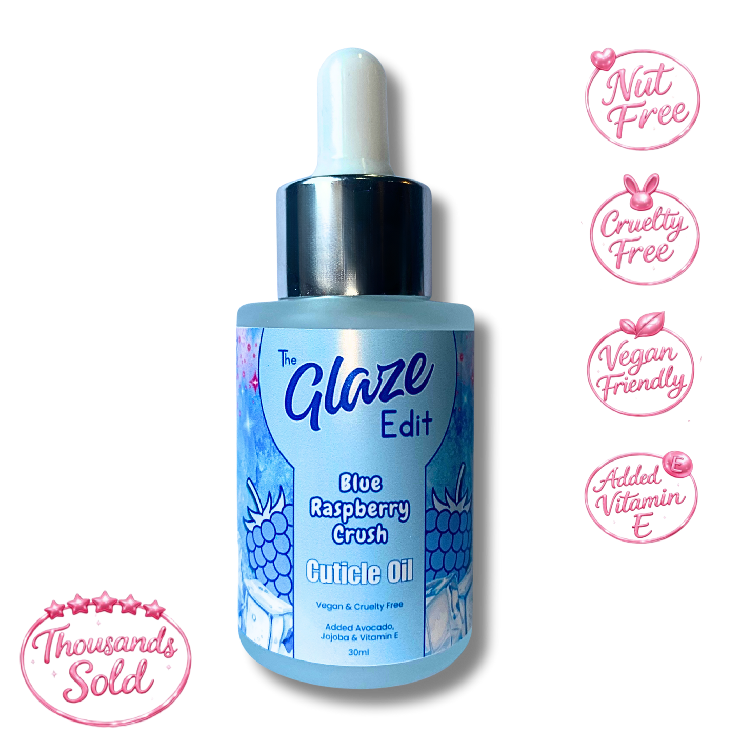 30ml Cuticle Oil - Blue Raspberry Crush